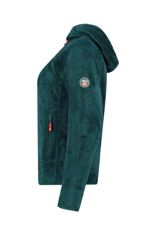 Sweat polaire à capuche - Vert foncé