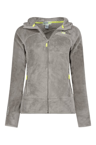 Sweat polaire à capuche - Gris clair