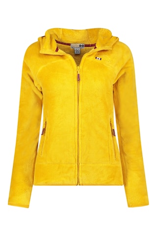 Sweat polaire à capuche - Jaune