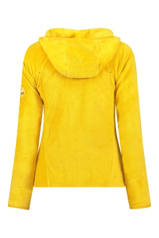 Sweat polaire à capuche - Jaune