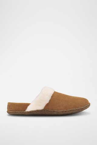 Zapatillas de casa de piel Nakiska Slide 2 - Marrón