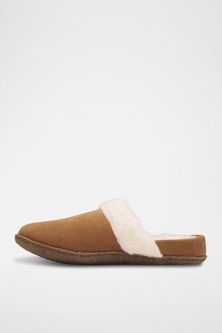 Zapatillas de casa de piel Nakiska Slide 2 - Marrón