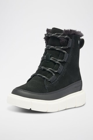 Bottines fourrées en cuir Explorer™ III Lace Wp - Blanc et noir
