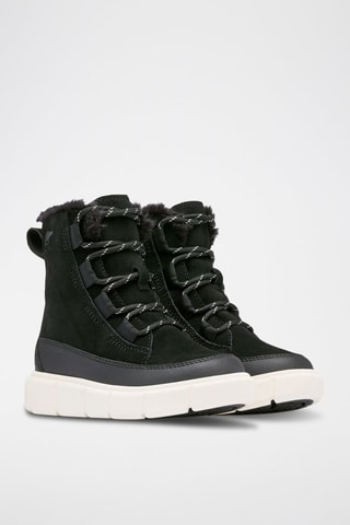 Bottines fourrées en cuir Explorer™ III Lace Wp - Blanc et noir