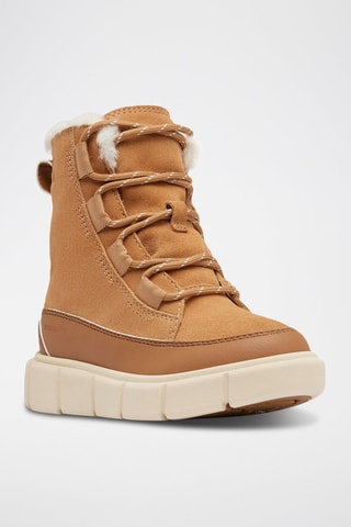 Bottines fourrés en cuir Childrens Sorel Explorer™ III - Marron