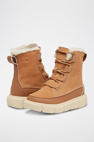 Bottines fourrés en cuir Childrens Sorel Explorer™ III - Marron