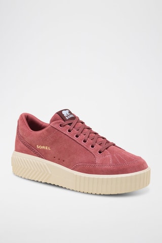Zapatillas de nobuk con plataforma Ona Ave™ Low - Rojo