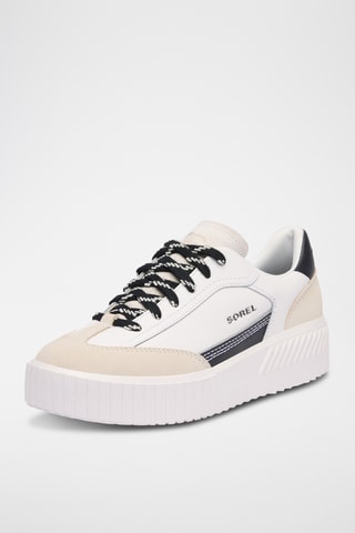 Zapatillas de piel con plataforma Ona Ave™ - Negro