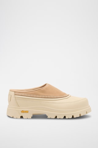 Zuecos de piel con plataforma Daystorm™ Clog - Beige