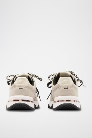 Zapatillas de piel de cuña vuelta Kinetic™ Ember - Negro