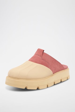 Zuecos de nobuk Rein CB™ Clog - Beige y rojo