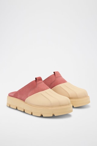 Zuecos de nobuk Rein CB™ Clog - Beige y rojo