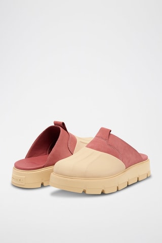 Zuecos de nobuk Rein CB™ Clog - Beige y rojo