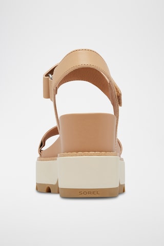 Sanadlias de piel de cuña Joanie™ IV - Beige