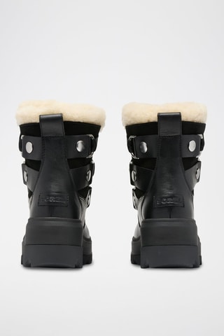 Botas apreski de piel y forro de lana Joan Frwd™ - Negro