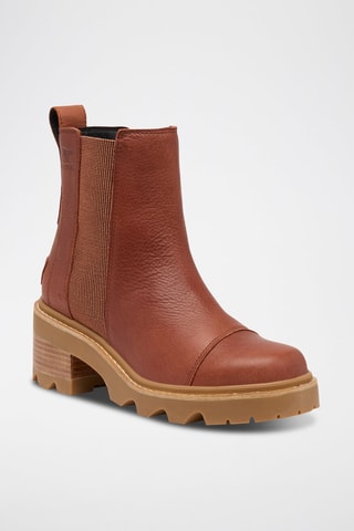 Botines Chelsea de piel Joan Now™ - Marrón
