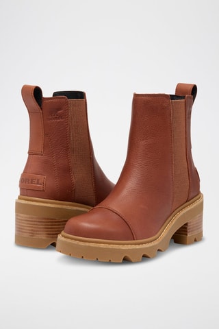 Botines Chelsea de piel Joan Now™ - Marrón
