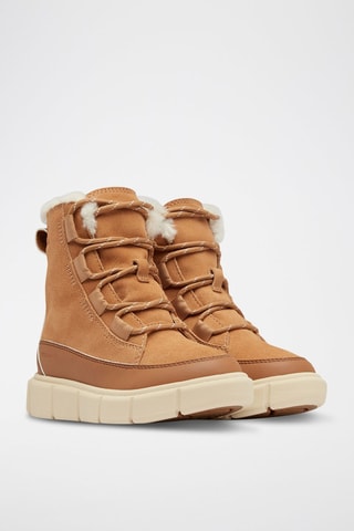 Bottines fourrés en cuir Childrens Sorel Explorer™ III - Marron