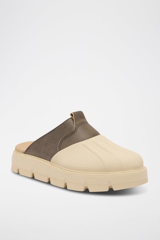 Zuecos de piel Rein CB™ - Marrón