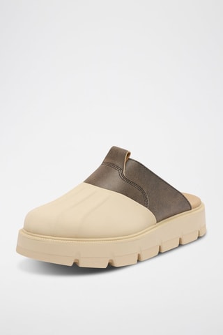 Zuecos de piel Rein CB™ - Marrón