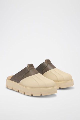 Zuecos de piel Rein CB™ - Marrón