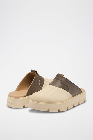 Zuecos de piel Rein CB™ - Marrón