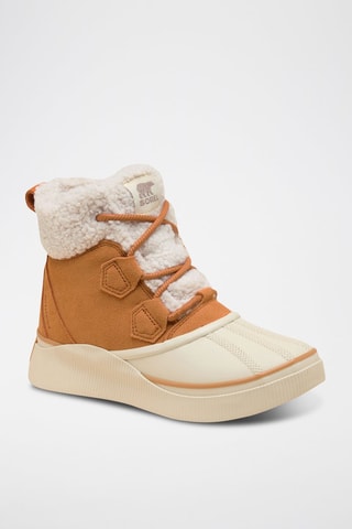 Botines forrados de nobuk Out N About™ IV - Blanco y amarillo