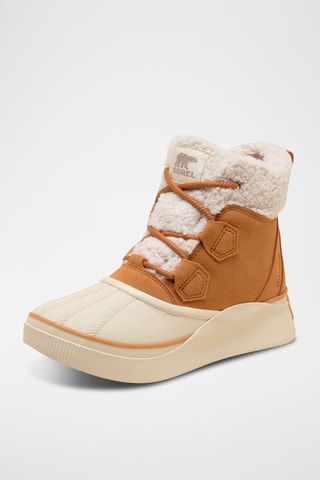 Botines forrados de nobuk Out N About™ IV - Blanco y amarillo