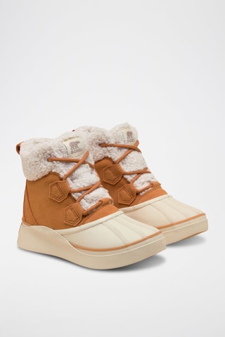 Botines forrados de nobuk Out N About™ IV - Blanco y amarillo