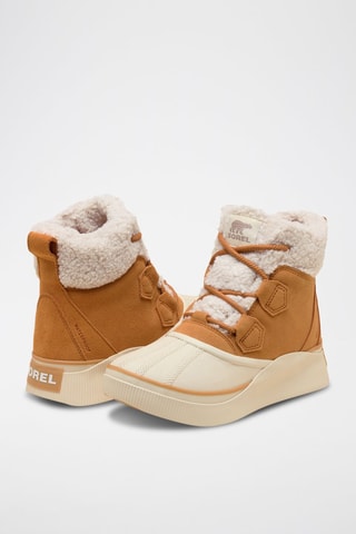 Botines forrados de nobuk Out N About™ IV - Blanco y amarillo