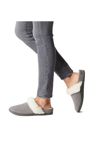 Sandalias forradas de nobuk y lana Nakiska™ - Gris