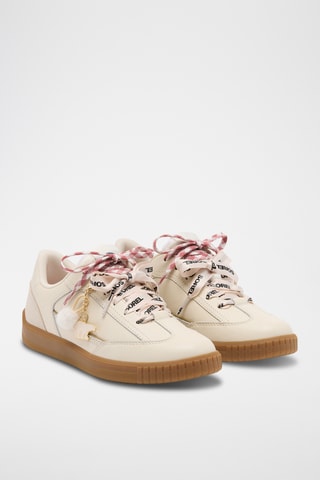 Zapatillas de piel vuelta con plataforma Ona™ Drift - Beige