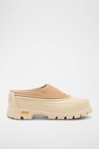 Zuecos de piel con plataforma Daystorm™ Clog - Beige