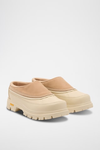 Zuecos de piel con plataforma Daystorm™ Clog - Beige