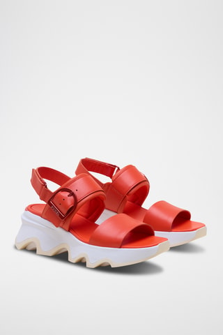 Sanadlias de piel con plataforma Kinetic™ Impact - Naranja