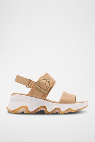 Sanadlias de piel con plataforma Kinetic™ Impact - Beige