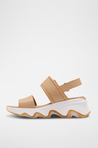 Sanadlias de piel con plataforma Kinetic™ Impact - Beige