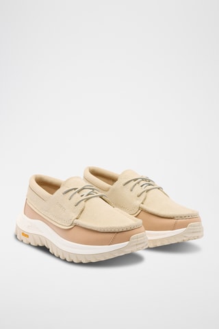 Zapatillas de piel de cuña Callsign™ Northwater - Beige