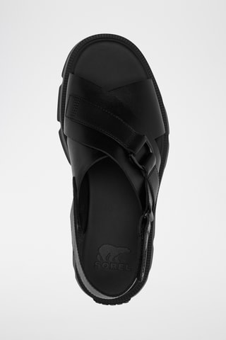 Sanadlias de piel con plataforma Rein CB™ - Negro