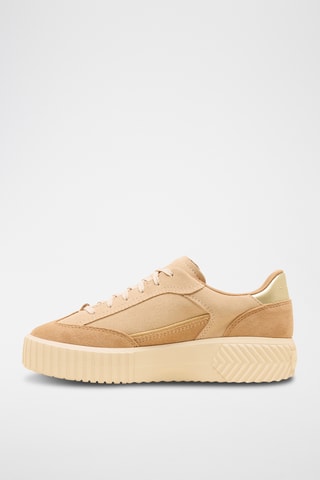 Zapatillas de piel con plataforma Ona Ave™ - Beige