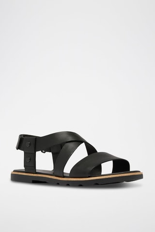 Sandalias de piel Ella™ III - Negro