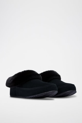 Slippers forrados de nobuk Sorel Go™ - Negro