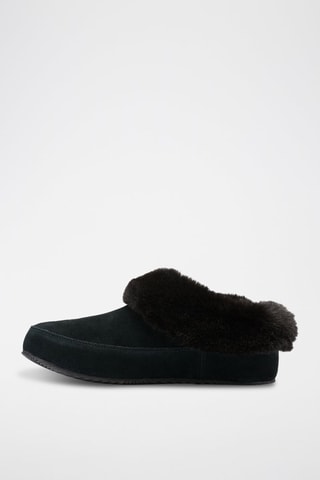 Slippers forrados de nobuk Sorel Go™ - Negro
