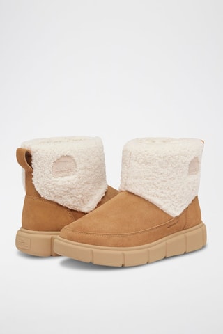 Botines forrados de nobuk Sorel Explorer™ III - Blanco y marrón