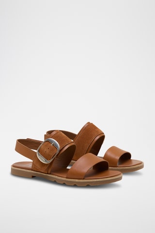 Sanadlias de piel Ella™ III Slingback - Marrón