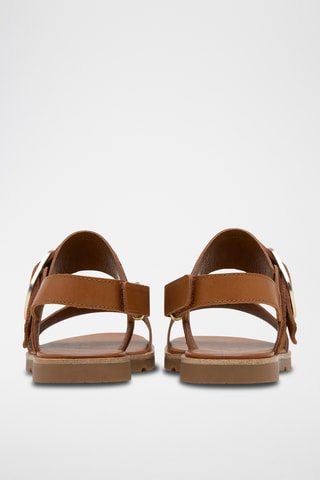 Sanadlias de piel Ella™ III Slingback - Marrón