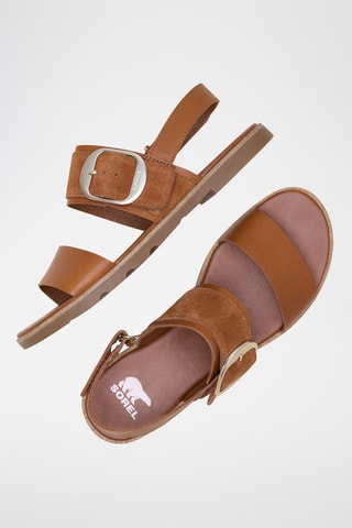 Sanadlias de piel Ella™ III Slingback - Marrón