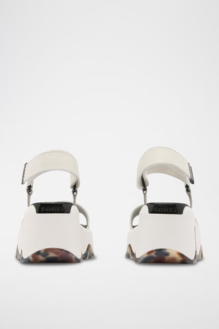 Sanadlias de piel con plataforma Kinetic™ Aura - Blanco