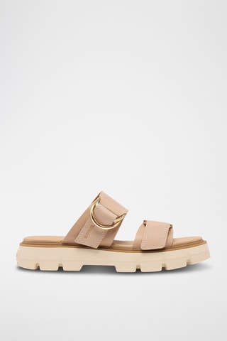 Sandalias de piel con plataforma Rein CB™ - Marrón