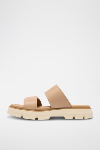 Sandalias de piel con plataforma Rein CB™ - Marrón